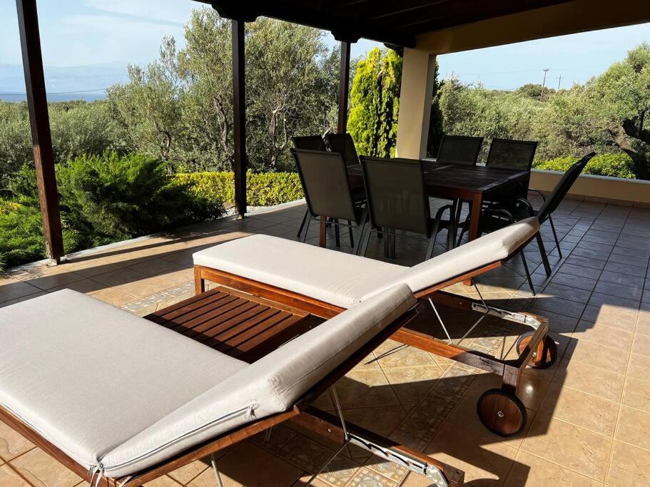 Ampelos Hillside Villa Akrata Dış mekan fotoğraf