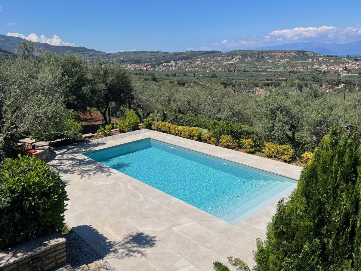 Ampelos Hillside Villa Akrata Dış mekan fotoğraf